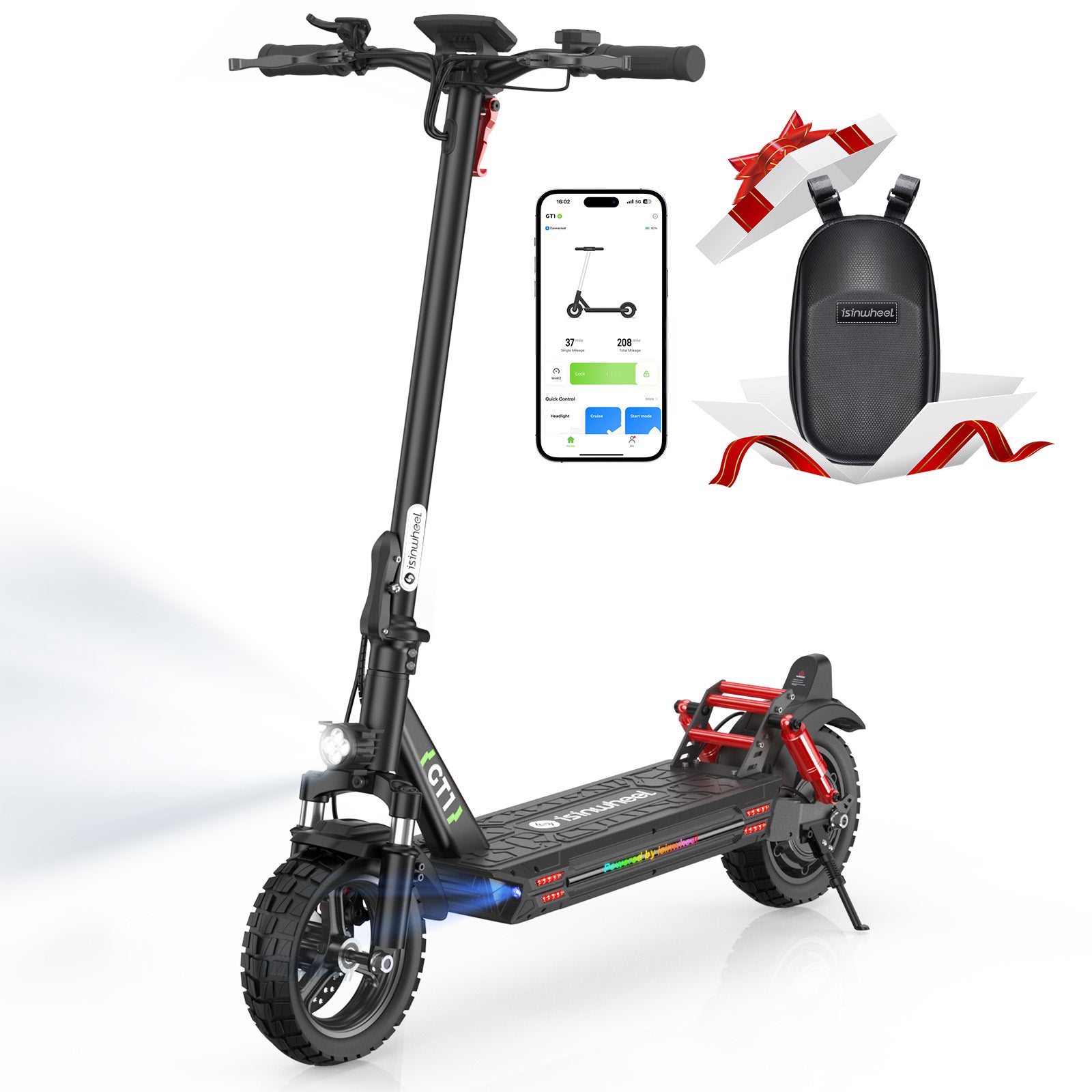 isinwheel | isinwheel GT1 Off Road Electric Scooter 800W