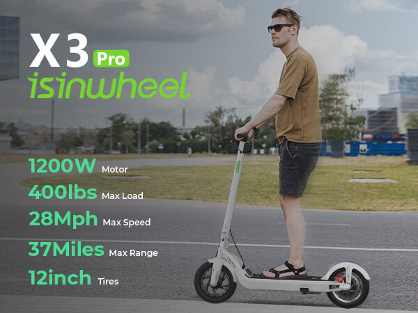 isinwheel | X3Pro 1200W Commuting Electric Scooter