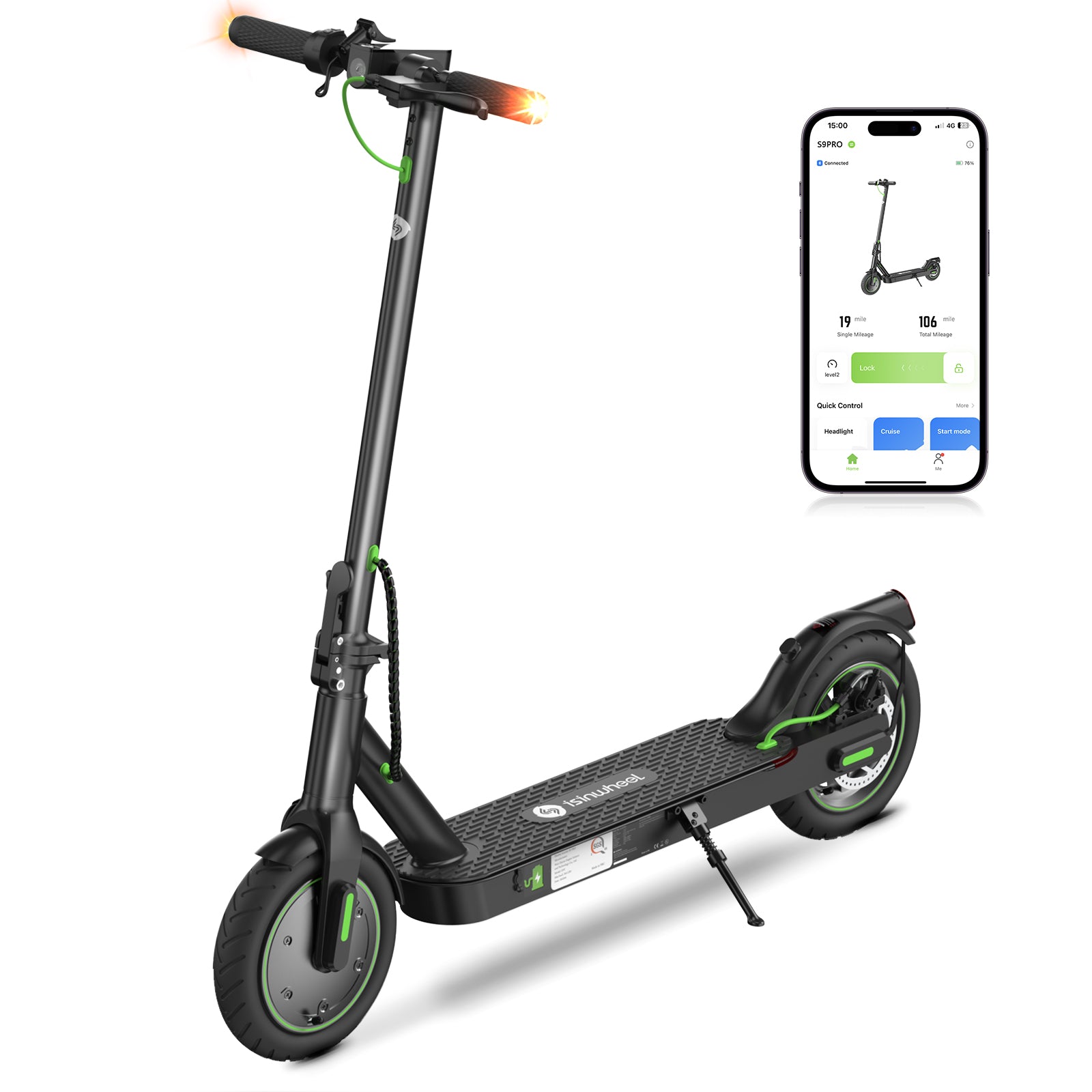 Scooter 15 Electric Scooter for good Adults - Up to 17 Miles Long Range & 19 MPH, 350